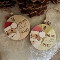 3D Kerstman aftellen naar kerstornament
