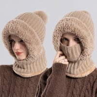 Women's Knitted 3-in-1 Cold-Proof Hat
