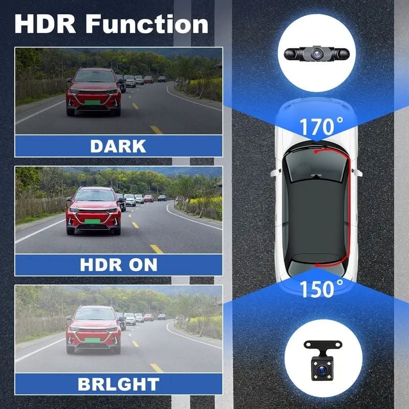 Sakerplus Full View Car Dashcam System