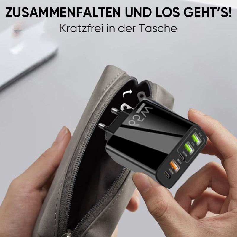 Multiport-Adapter 65W Schnellladegerät-EU-Standard