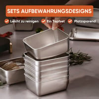 Vorratsbehälter für Lebensmittel aus Edelstahl