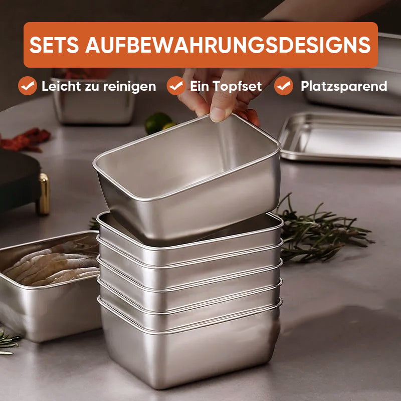 Vorratsbehälter für Lebensmittel aus Edelstahl