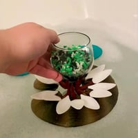 Wine Lily and CandleLily Bath Wine Holder