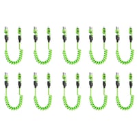 Spring retractable 4 in 1 65w fast charging data cable