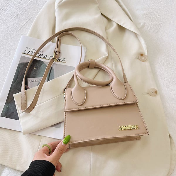 Solid Color Flap Square Bag