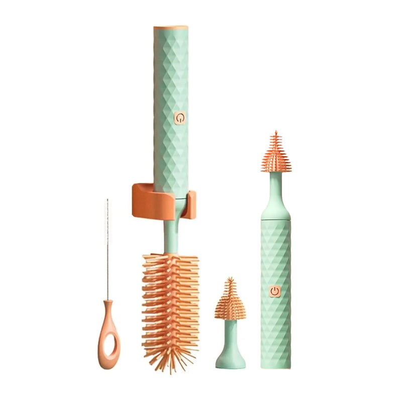 Spazzola elettrica per bottiglie in silicone