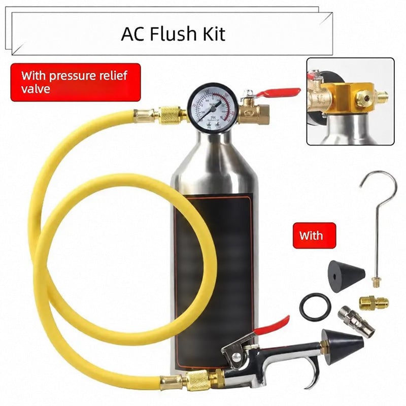Sakerplus® Automotive AC System Flush Cleaning Kit
