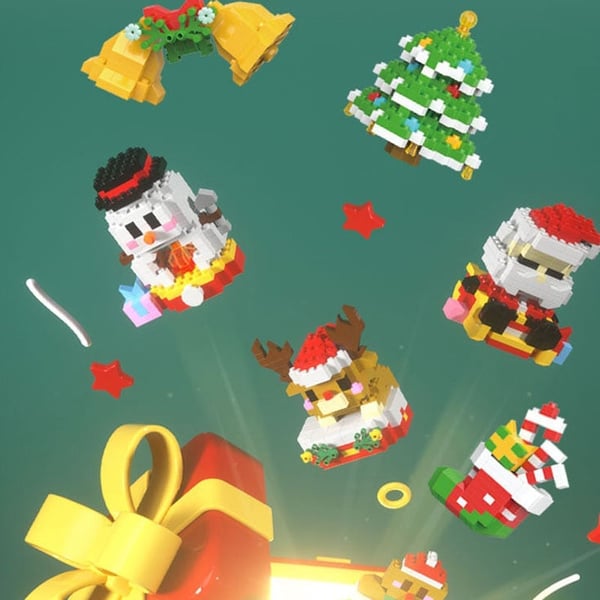 Sakerplus Christmas element building blocks