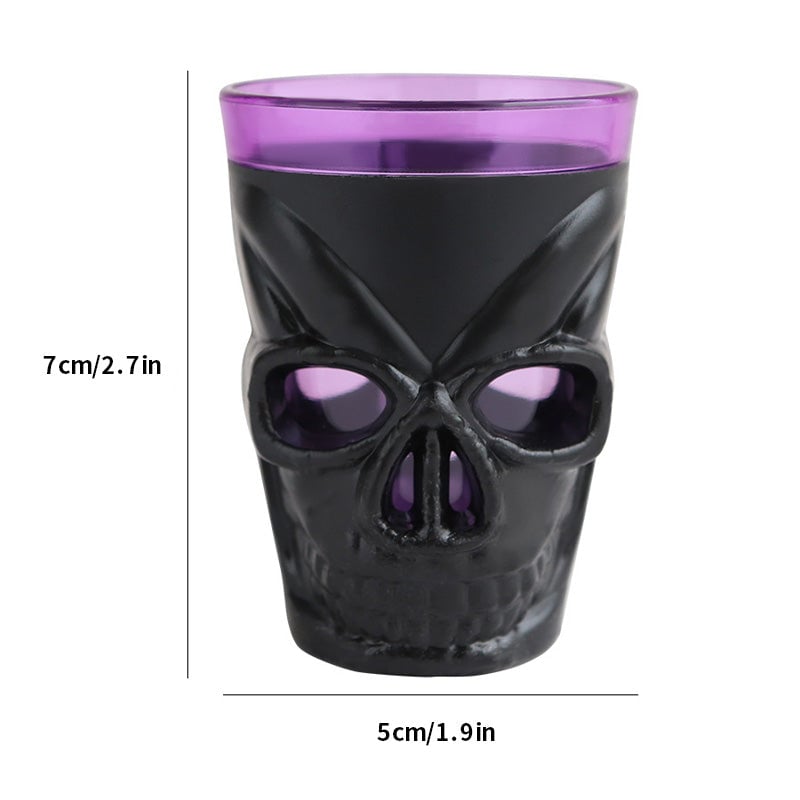 LED Totenkopf Weinglas 12 STÜCK
