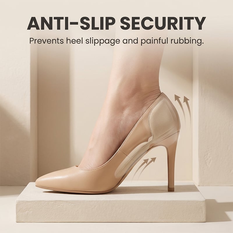 heel grip cushion helps reduce slipping