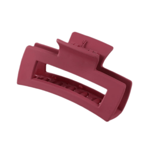 Minimalistische Silikon-Haifisch-Haarklammer