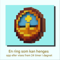 Minecraft Stil Klokke Borddekor