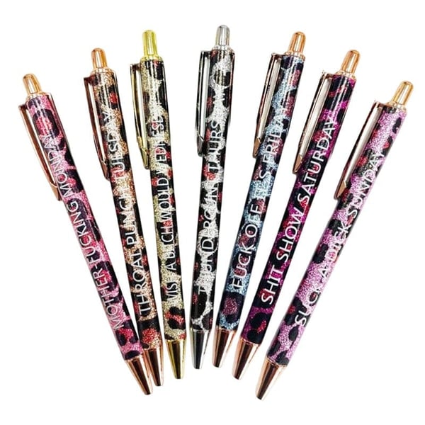 7 PCS Leopard Print Ballpoint Pens