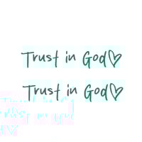 Trust in God Car Rearview Mirror Sticker