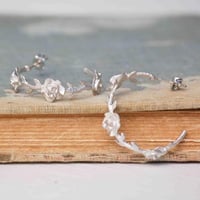Boucles D'oreilles Clous Anneau Rose