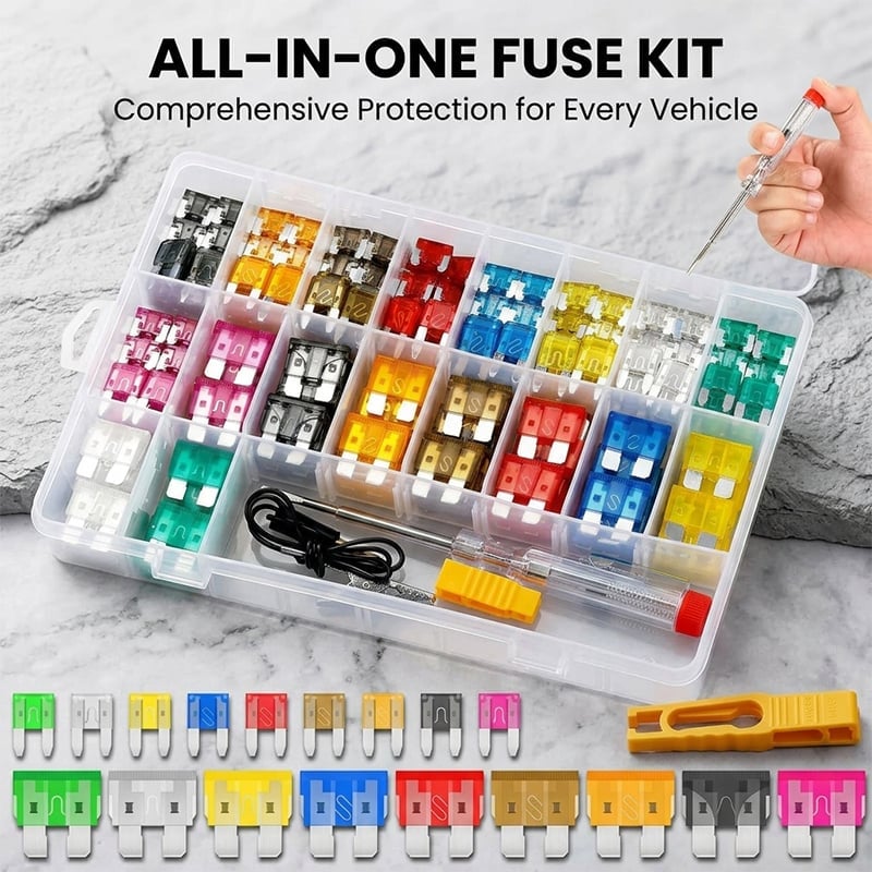 Assorted Automotive Blade Fuse Set