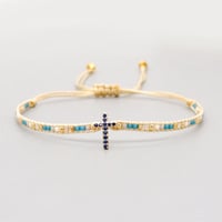 Gift To My Wife - Pavé Cross Bracelet