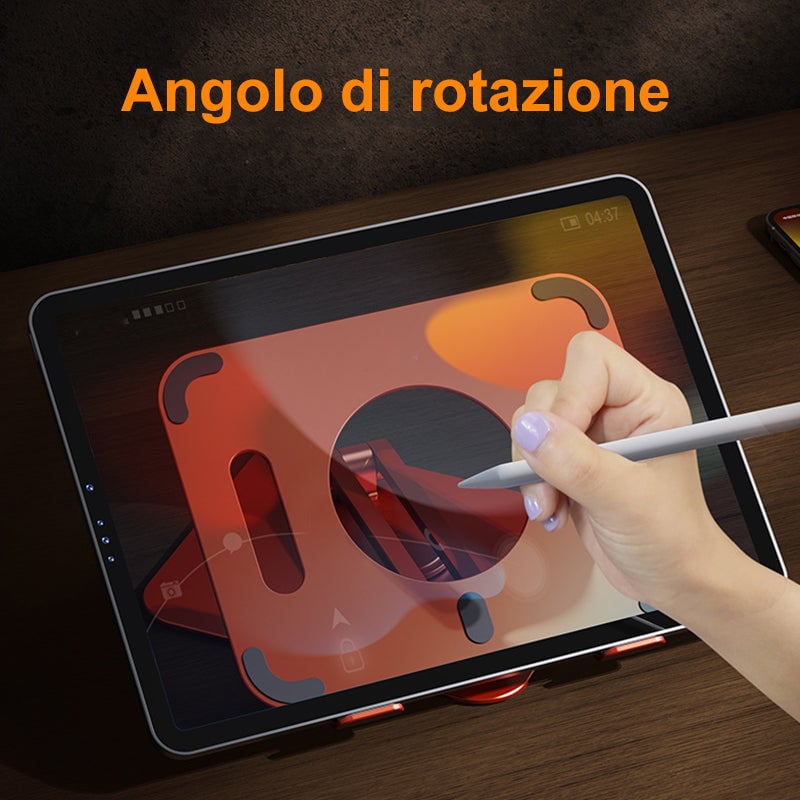 🔥 Saldi estivi - 49% di sconto 🔥Porta iPad pieghevole e girevole in lega di alluminio