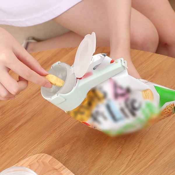 Clip di fissaggio per la conservazione degli alimenti 2 in 1