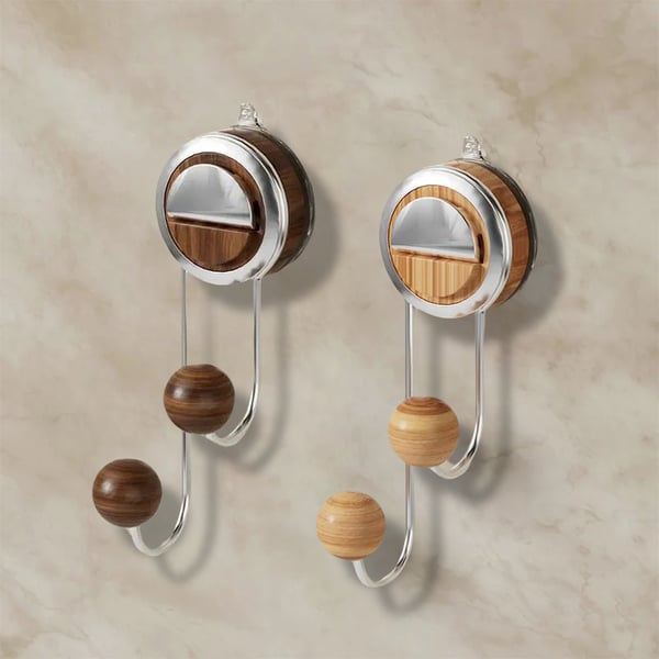 No-Drill Double Hook Suction Cup Hook