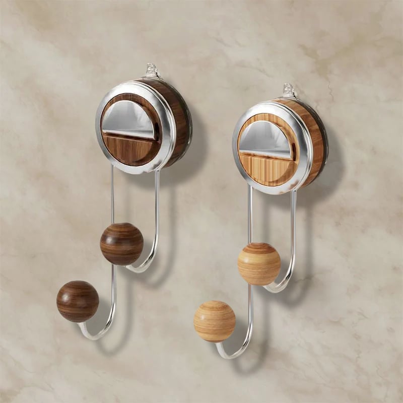 No-Drill Double Hook Suction Cup Hook