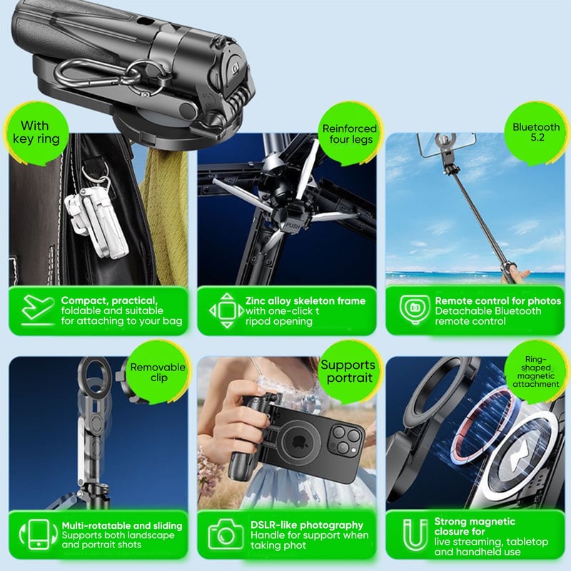 Multifunctional Mini Selfie Stick