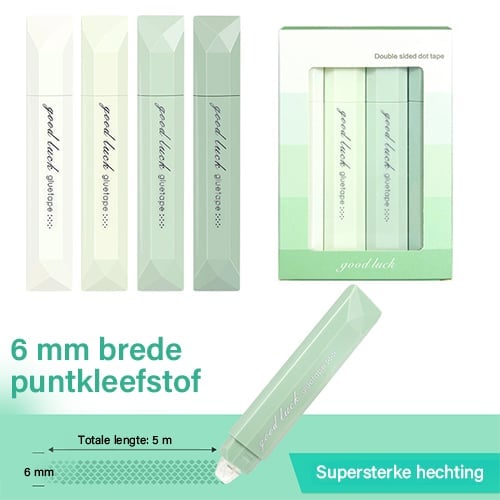 Dubbelzijdige plakbandroller voor scrapbooking