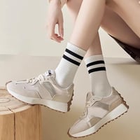 Gestreifte Retro-Socken