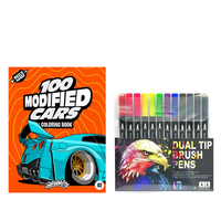 Beginner-Friendly-100 Modified Cars Coloring Book