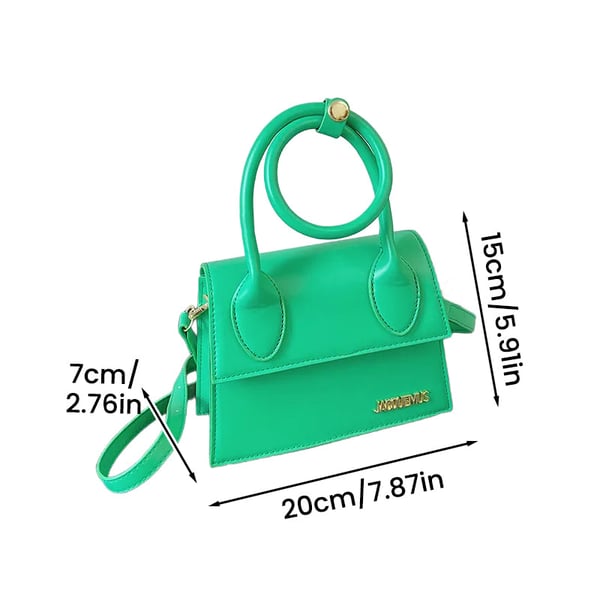 Solid Color Flap Square Bag