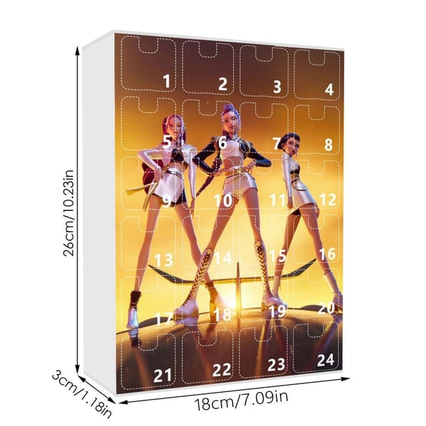 Keychain Christmas Countdown Calendar Blind Box