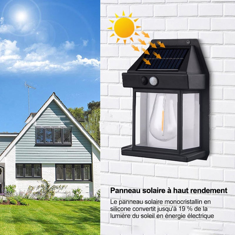 ☀Applique murale solaire en tungstène pour l'extérieur☀