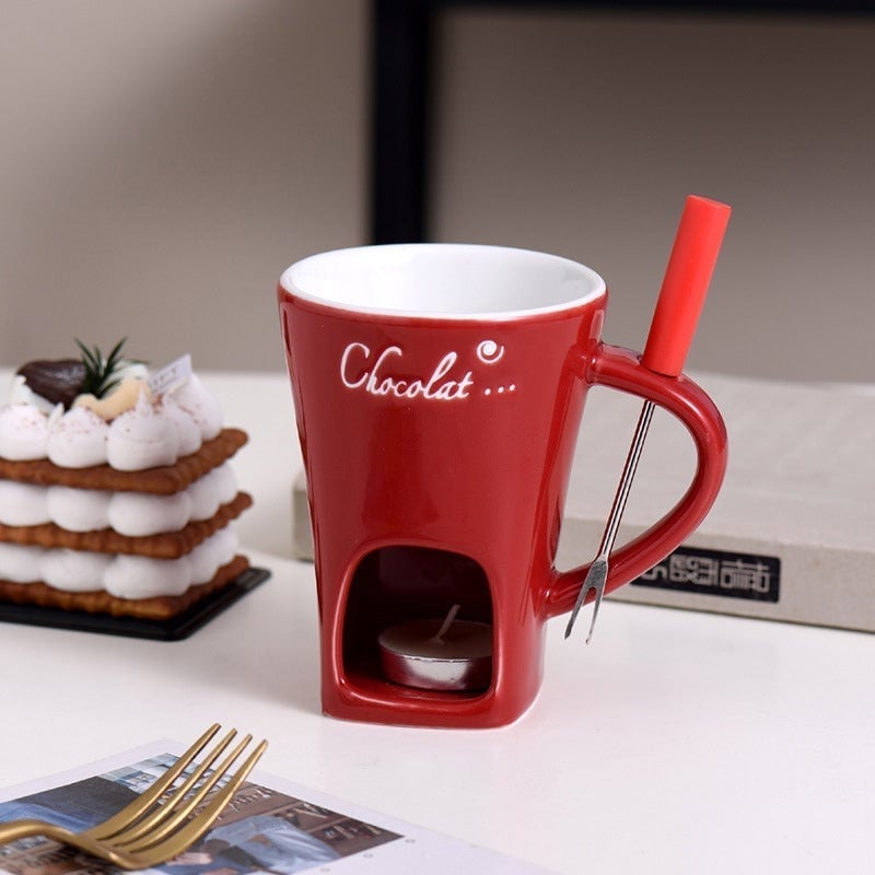 Updated Multi-Functional Ceramic Fondue Mug