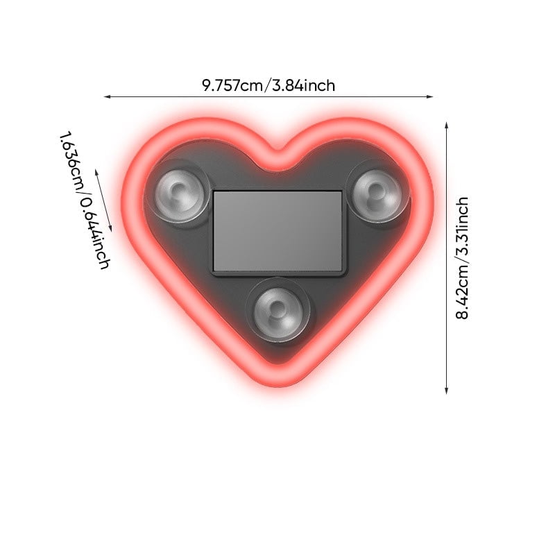 Solar Heart LED Car Ambient Light