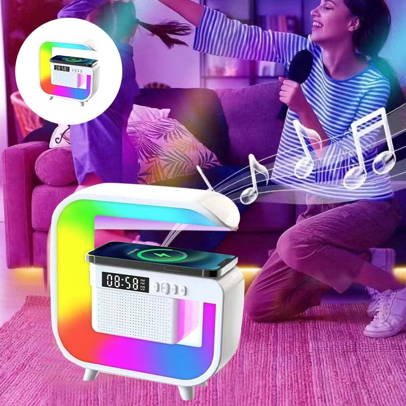 Multifunctional Bluetooth Speaker & Wireless Charger Lamp