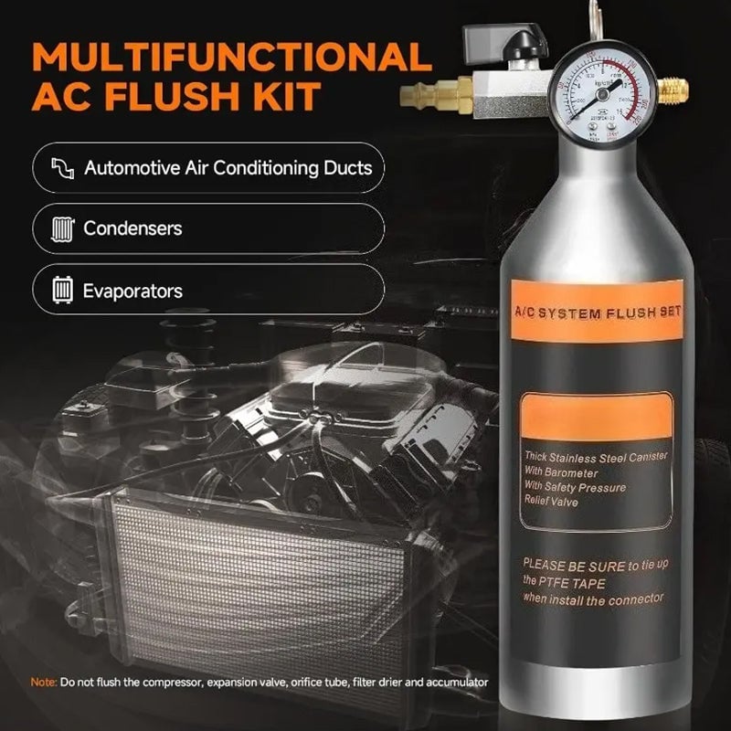 Sakerplus® Automotive AC System Flush Cleaning Kit