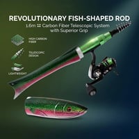 Fish-shaped telescopic rod