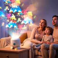 Dynamic Rotating LED Projector Light