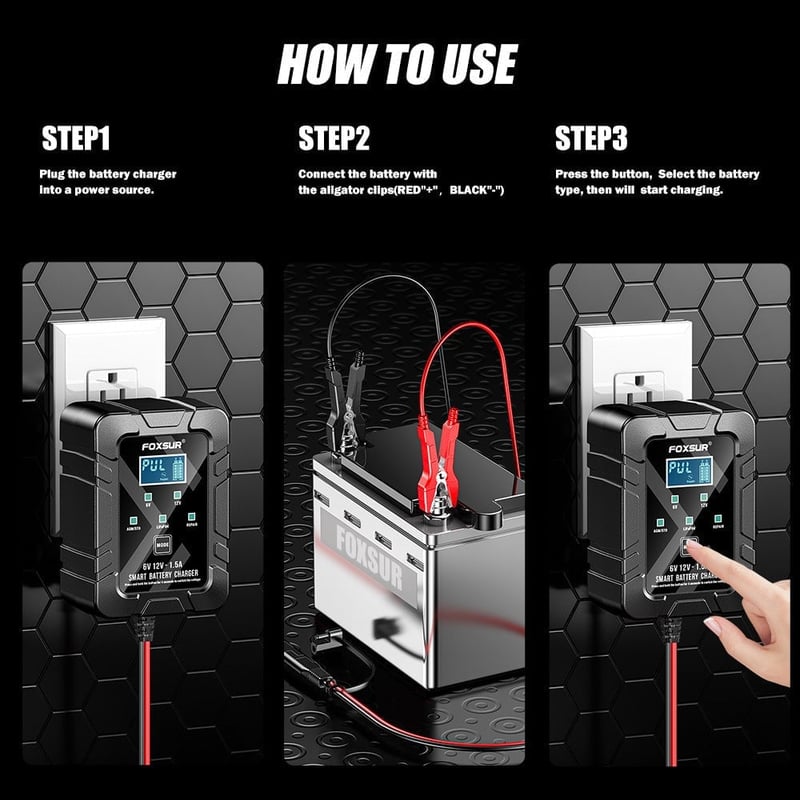 6v 12v Automatic Intelligent Recognition