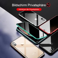 Verbesserte Anti-Peep-Magnet-Telefonhülle aus gehärtetem Glas mit zwei Seiten