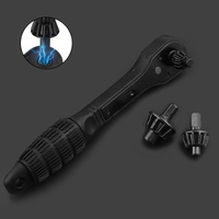 Dual-Head Ratchet Drill Chuck Wrench