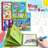 Magic Water Coloring Book（18.3*14.8cm/7.20*5.83in）