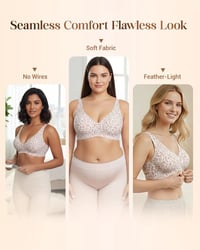 Wireless Women's Comfortable Seamless Push-up Bra