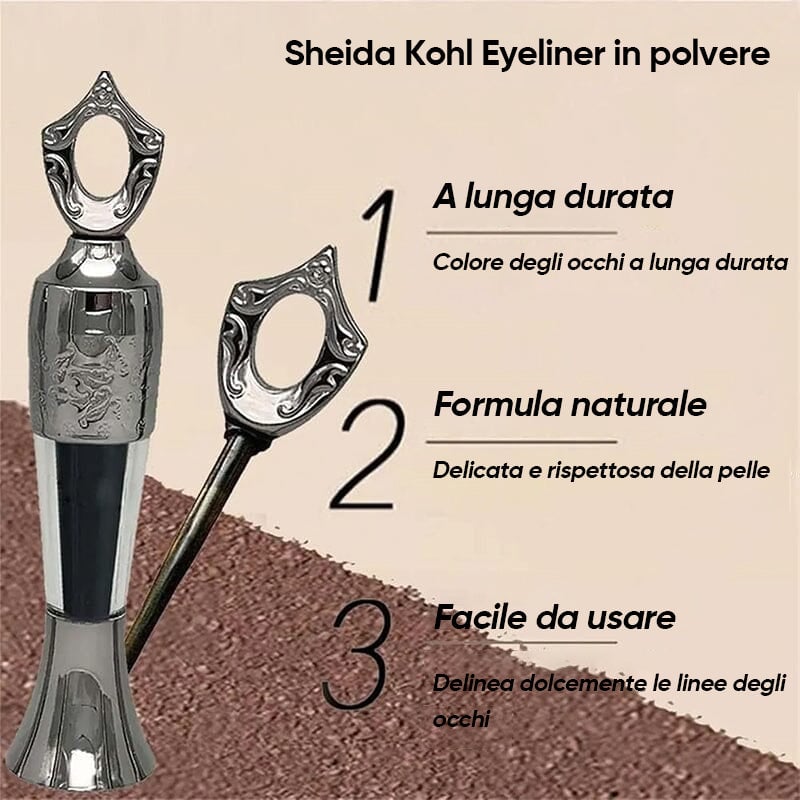 Eyeliner in polvere Fatto a mano 100% naturale