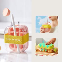 Straw Cup Ice Maker Bottle