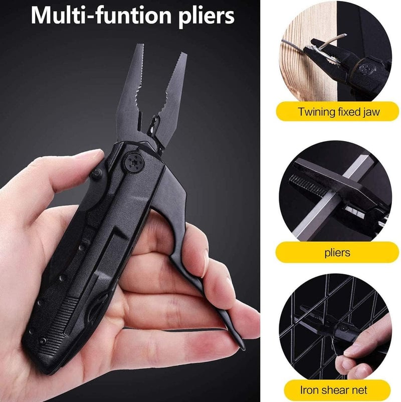 6 in 1 Stainless Steel Pocket Knife Pliers
