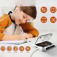 Bærbar Bluetooth-kompatibel CD-afspiller 