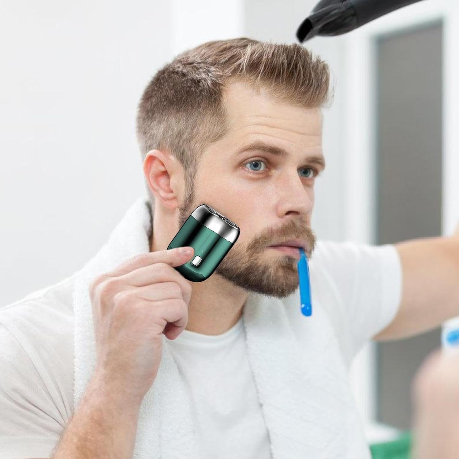 Uppladdningsbar vattentät kompakt elektrisk rakhyvel