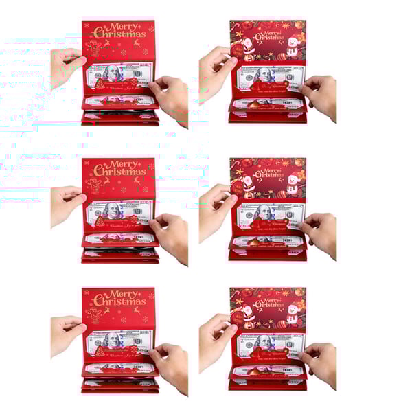 Foldable 6-Slot Christmas Red Envelope