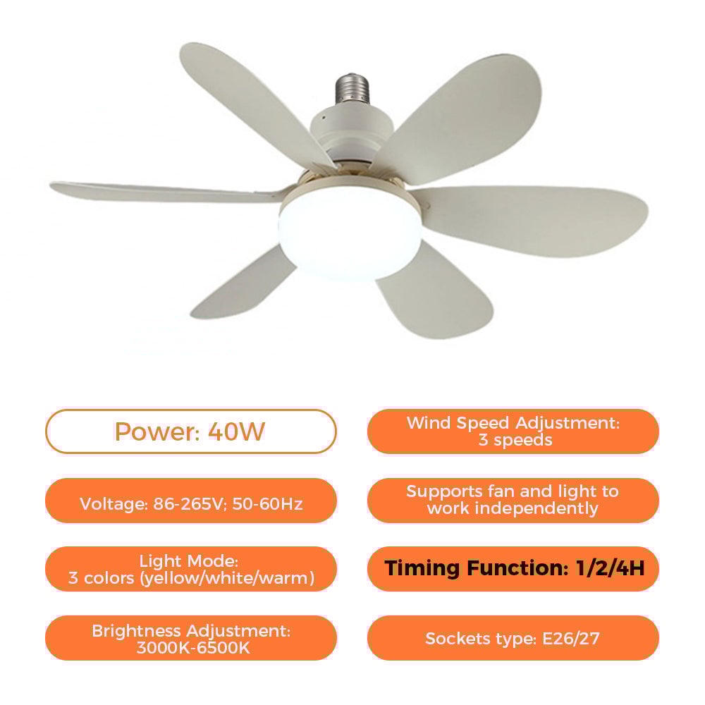 Sakerplus Socket Fan